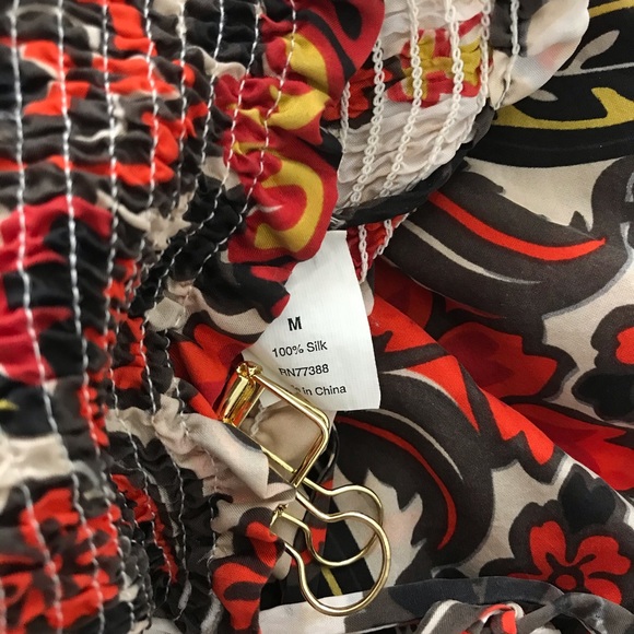 SOLD. J Crew 100% Silk Florentine Print Midi Sun Dress - Picture 10 of 15